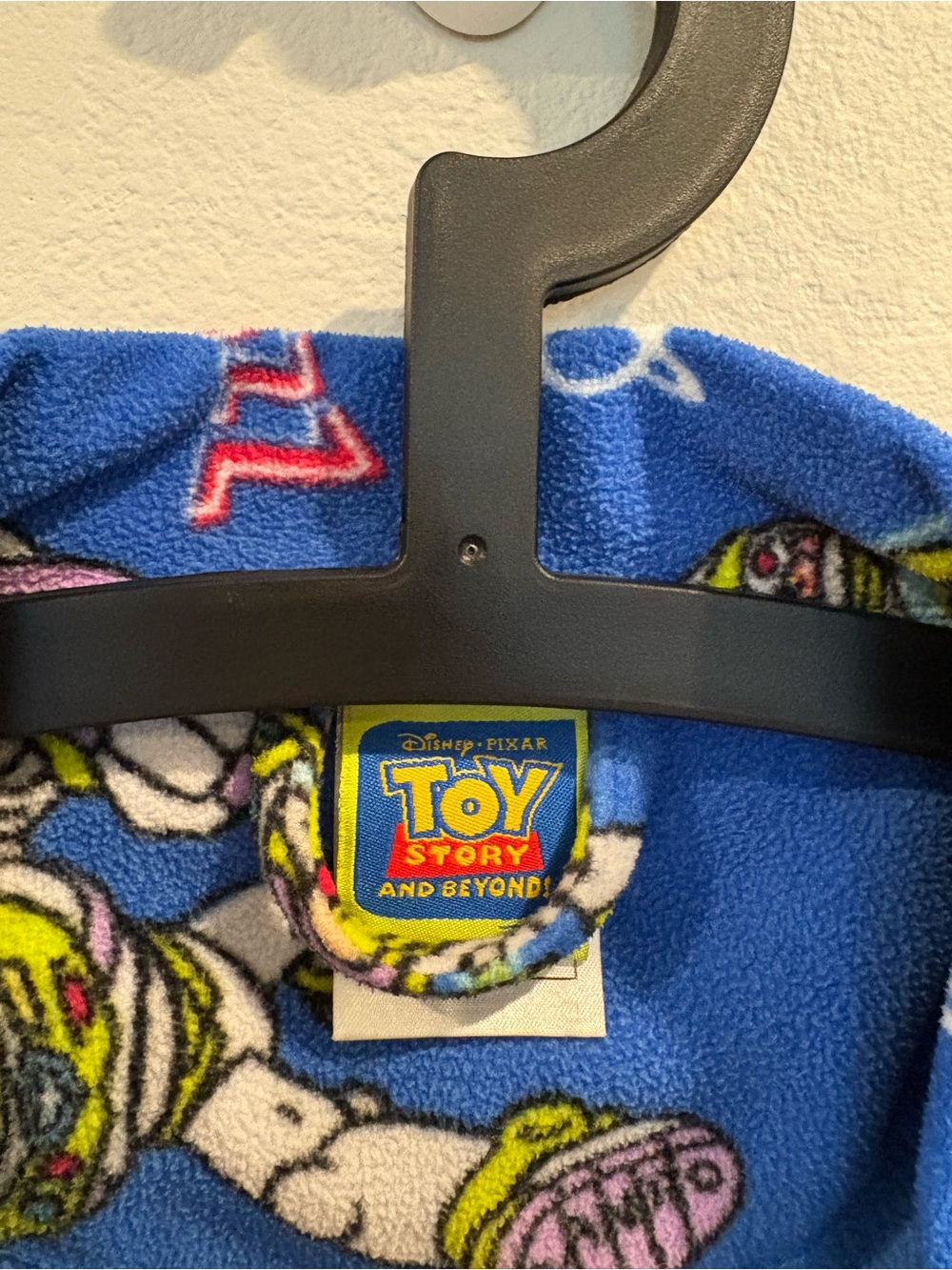 Vintage Disney Pixar Buzz Lightyear Toy Story Kids Robe Size M 6/7 EUC - Picture 8 of 12